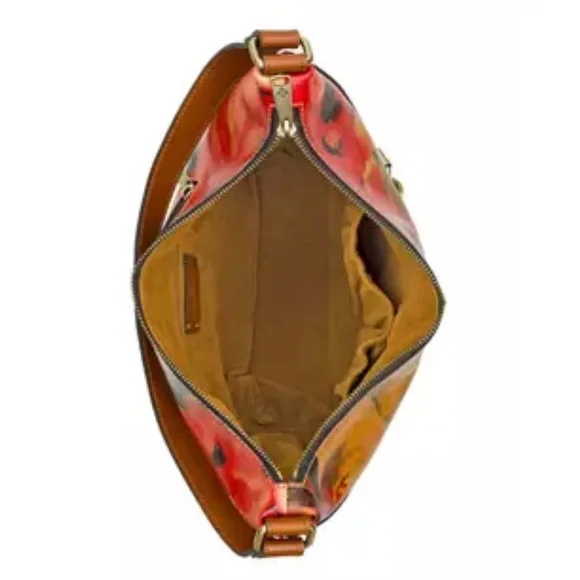 Patricia Nash Vintage Elia Red, Orange Artistic Shoulder bag - Picture 4 of 5